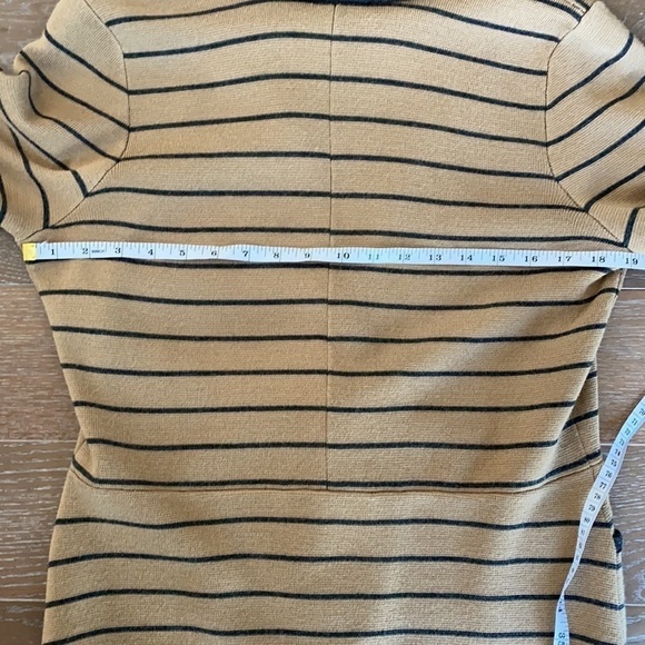 Nordstrom Halogen Fall Wool-Blend Sweater Blazer | Tan & Gray | L - Picture 6 of 7